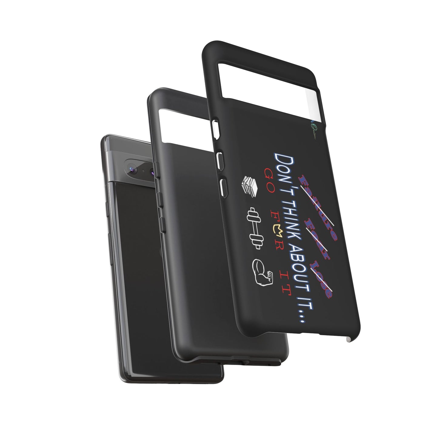 BlackOnion Brand New Phone Case - with Motivational Workout Motif’Don’t think ‘💪🔥🫵