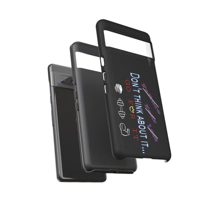 BlackOnion Brand New Phone Case - with Motivational Workout Motif’Don’t think ‘💪🔥🫵