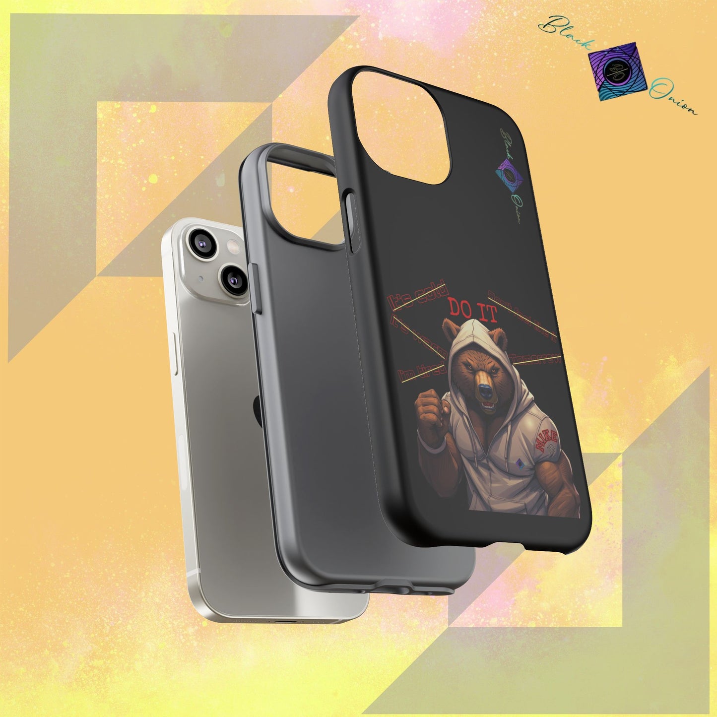 BlackOnion Brand New Phone Case - with Motivational Workout Motif’Do it ‘💪🔥🫵