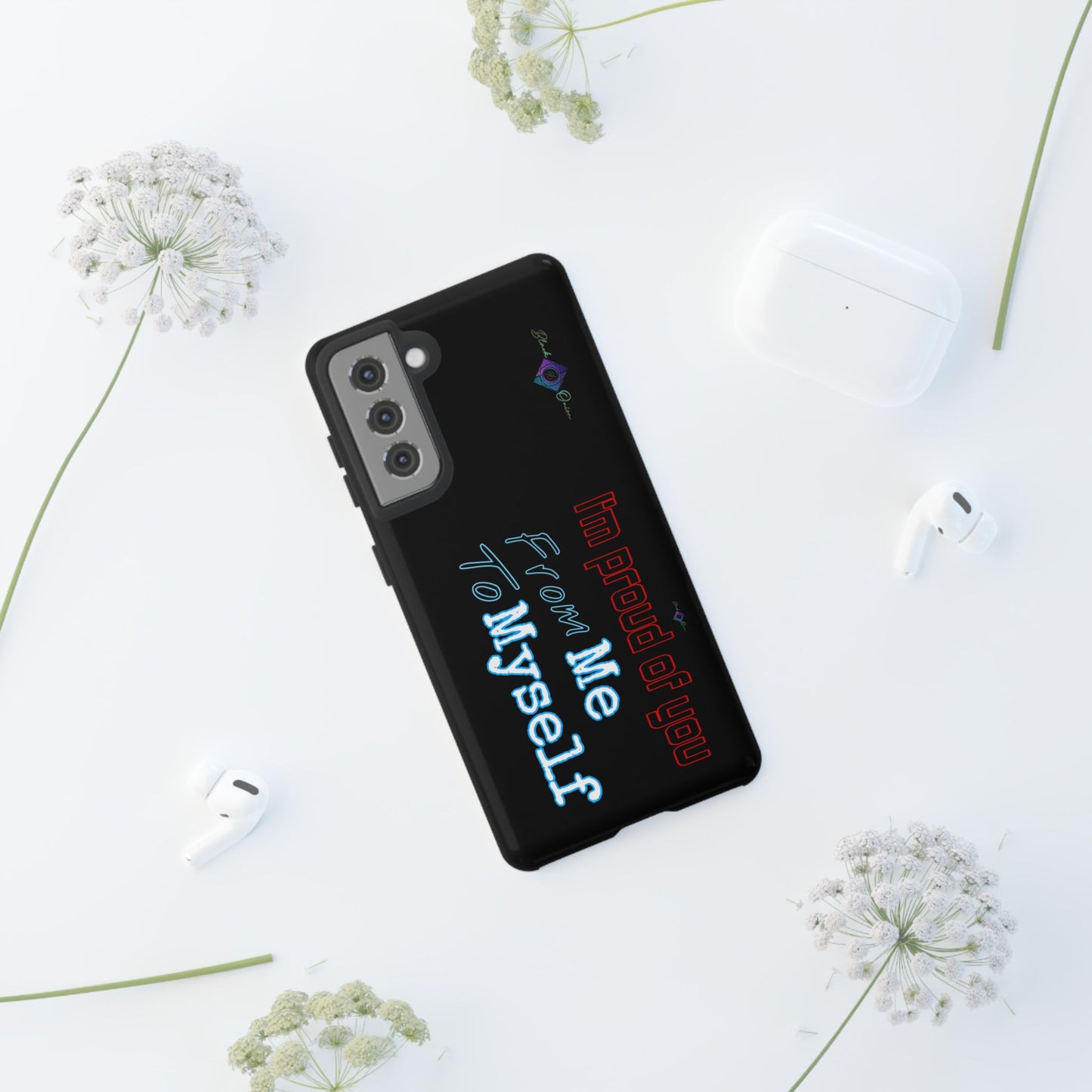 BlackOnion Brand New Phone Case - with Motivational Workout Motif’I’m proud of you ‘💪🔥🫵