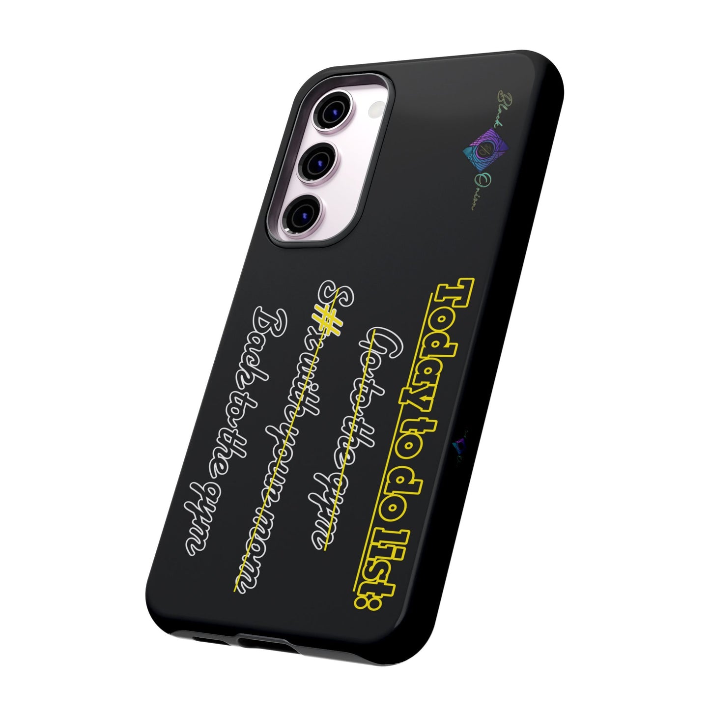 BlackOnion Brand New Phone Case - with Motivational Workout Motif’Today to do list ‘💪🔥🫵