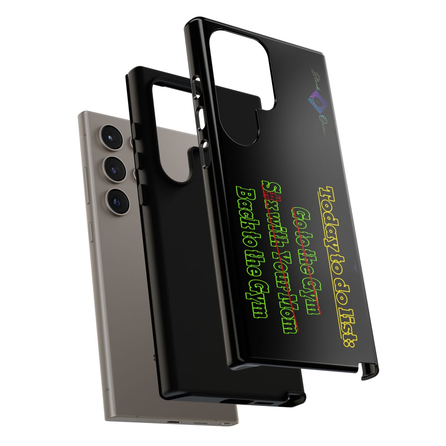 BlackOnion Brand New Phone Case - with Motivational Workout Motif’Today To Do List V2 ‘💪🔥🫵