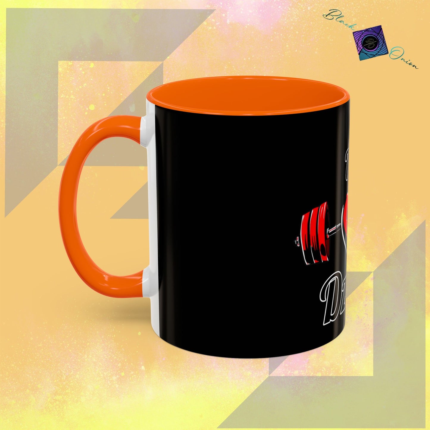 BlackOnion Coffee Mug Serial 2 with Workout Motif ‘ÁjjLávDzsim ’🫵🔥💪