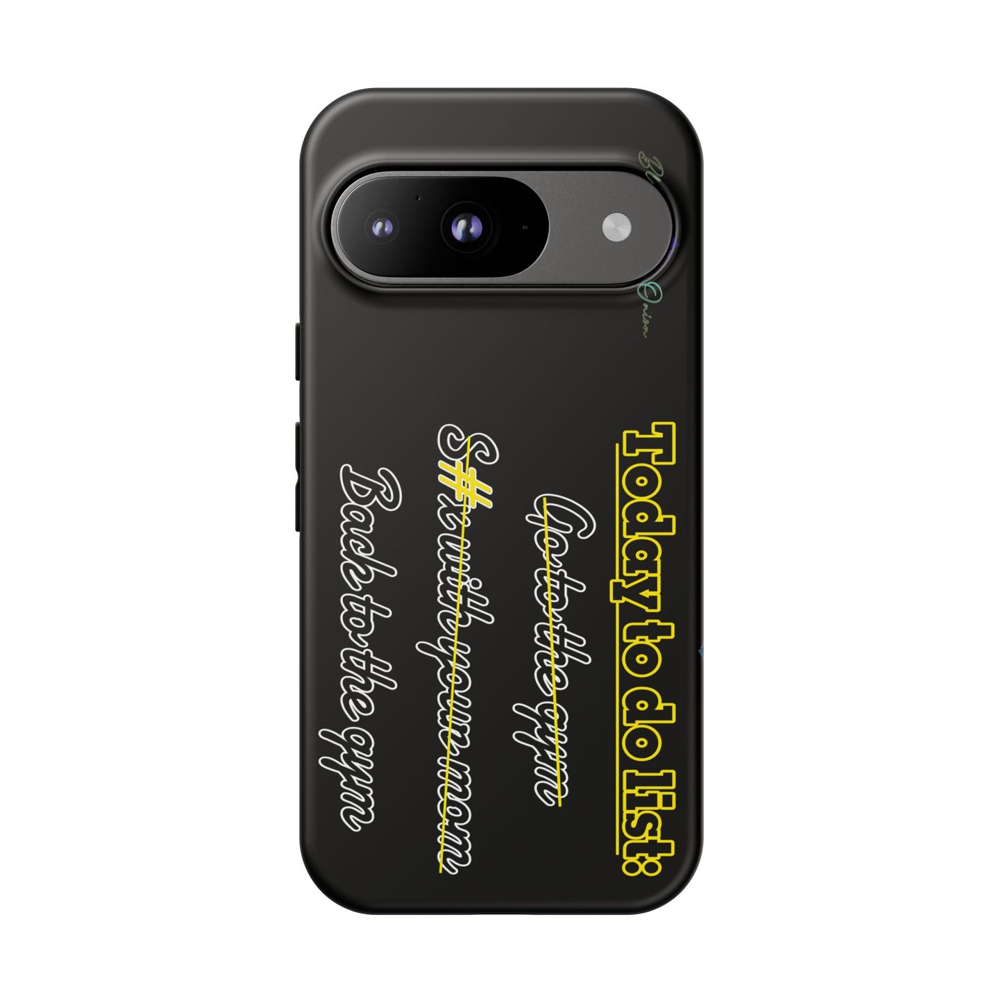 BlackOnion Brand New Phone Case - with Motivational Workout Motif’Today to do list ‘💪🔥🫵