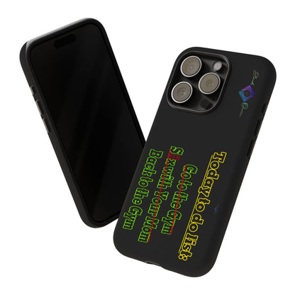 BlackOnion Brand New Phone Case - with Motivational Workout Motif’Today To Do List V2 ‘💪🔥🫵