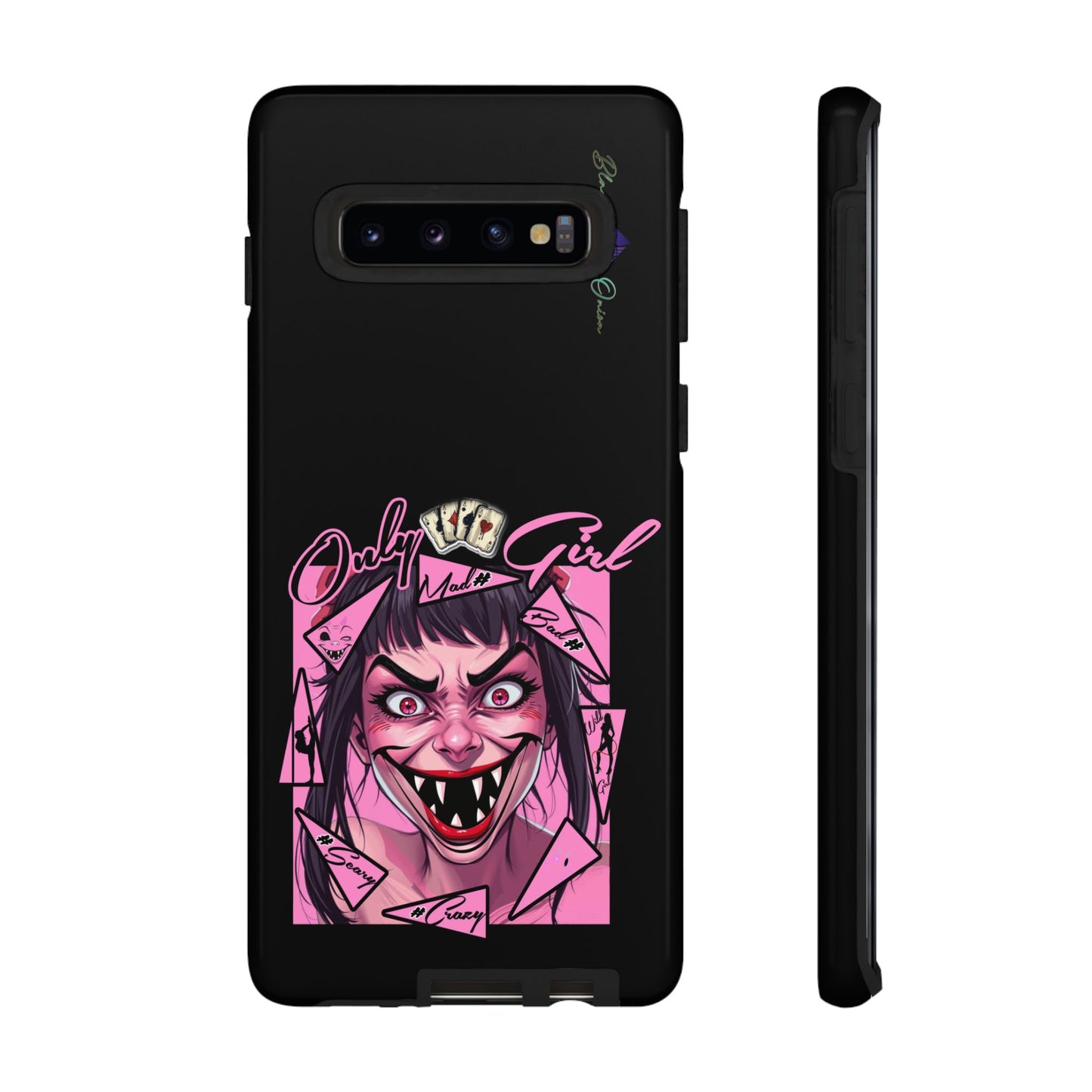BlackOnion Brand New Phone Case - with Motivational Workout Motif’ Mad Girl💋🌸 ‘🔥🫵