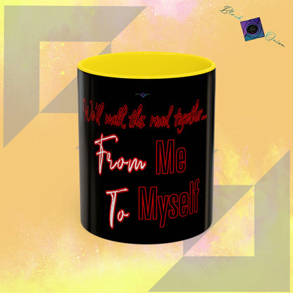 BlackOnion Coffee Mug Serial 2 with Workout Motif ‘ We’ll walk this road together’🫵🔥💪