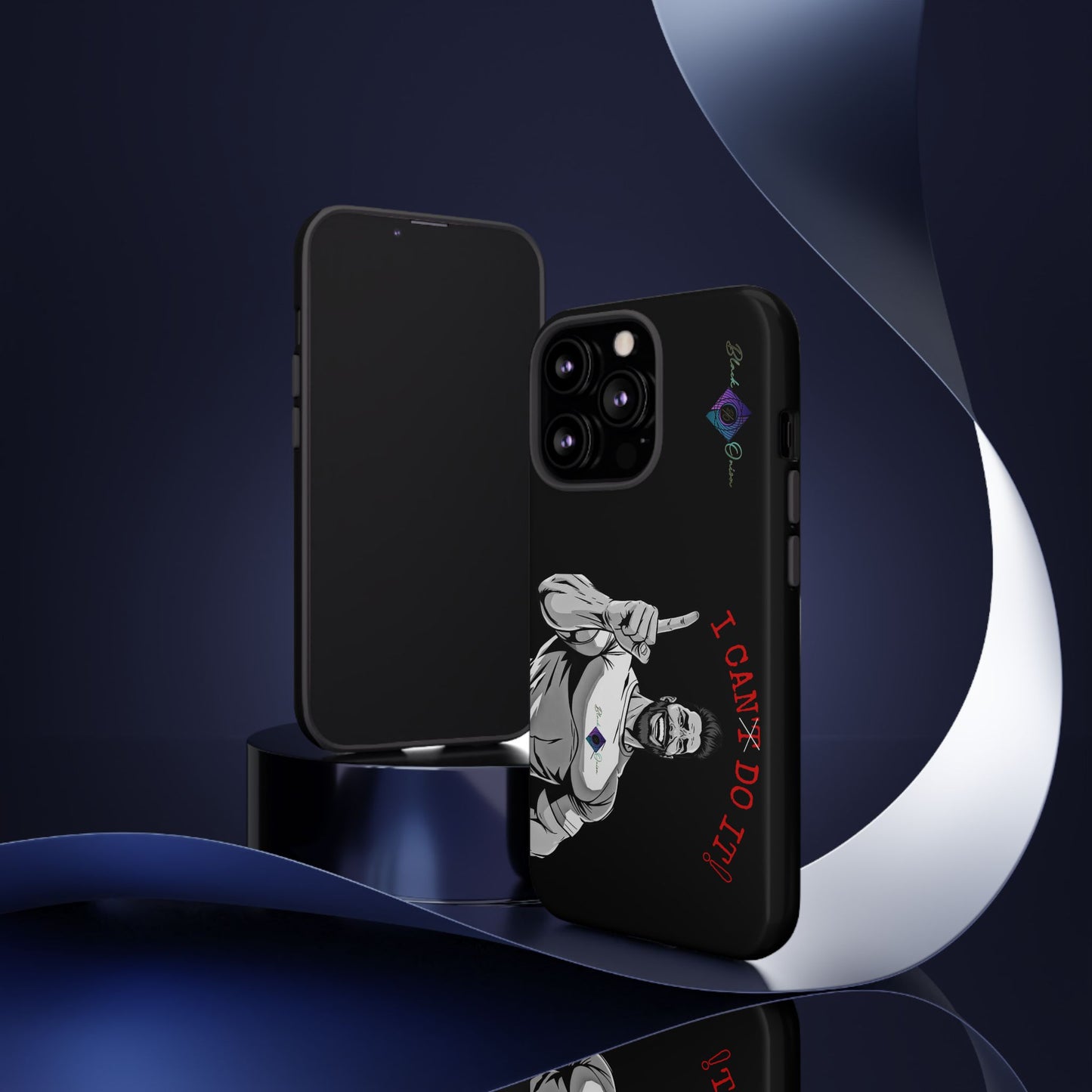 BlackOnion Brand New Phone Case - with Motivational Workout Motif’I Can Do It ‘💪🔥🫵