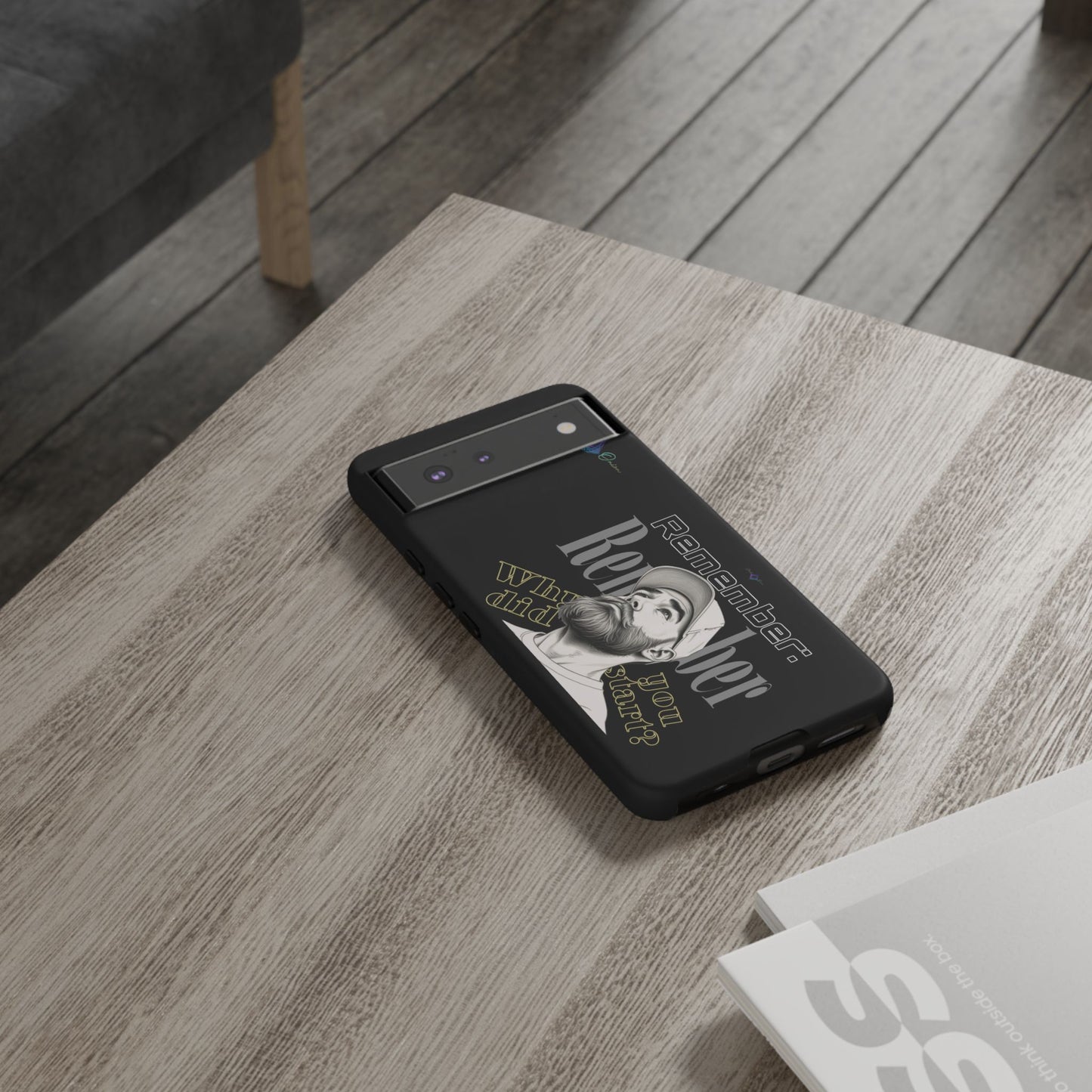 BlackOnion Brand New Phone Case - with Motivational Workout Motif’Remember ‘💪🔥🫵