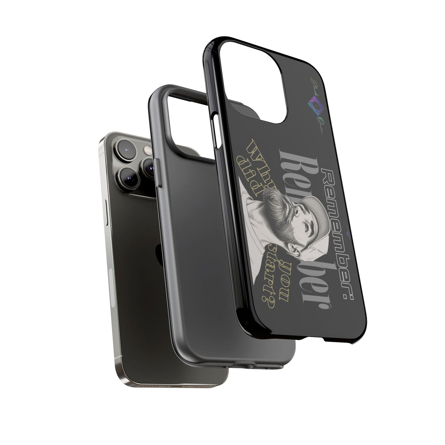BlackOnion Brand New Phone Case - with Motivational Workout Motif’Remember ‘💪🔥🫵