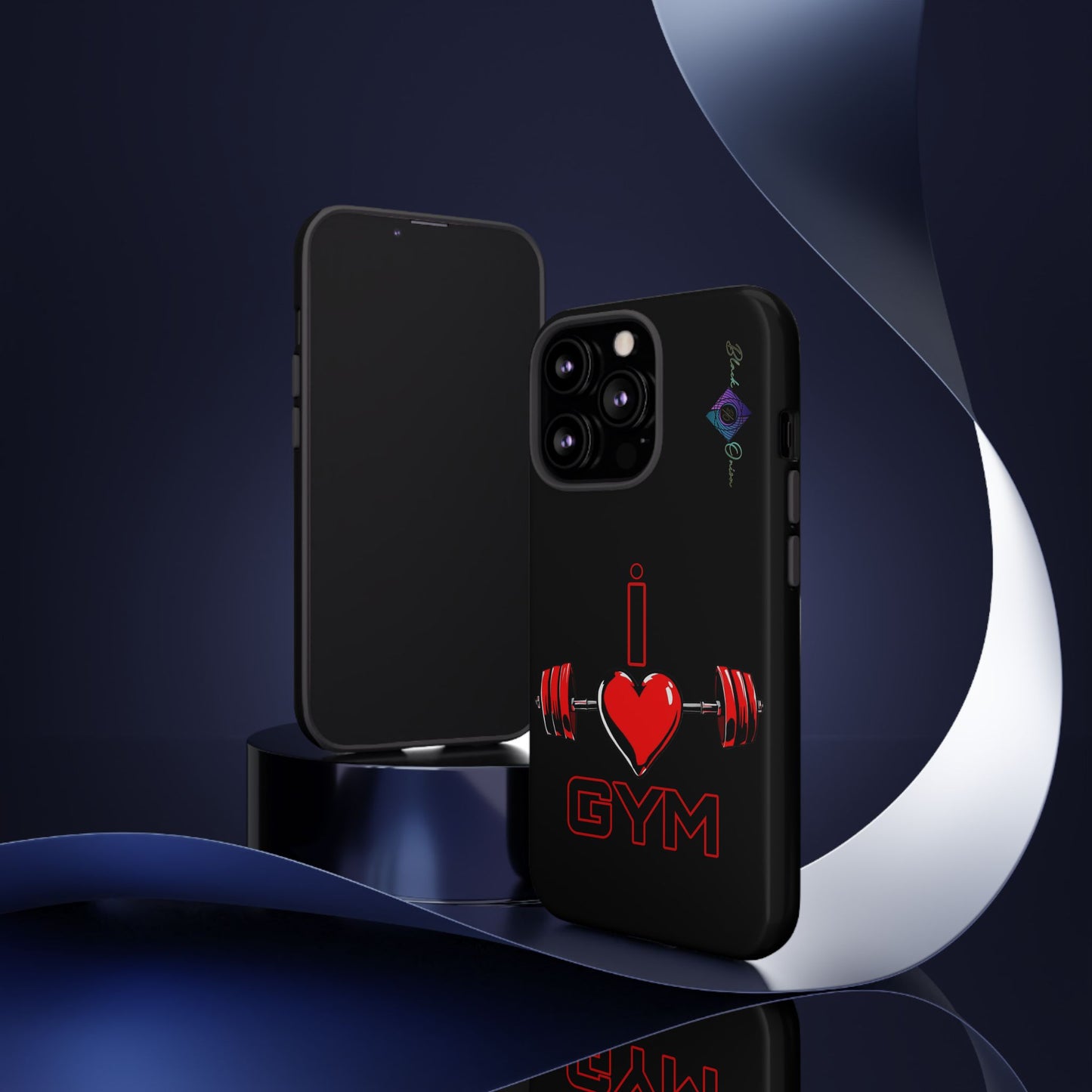 BlackOnion Brand New Phone Case - with Motivational Workout Motif’I Love Gym ‘💪🔥🫵