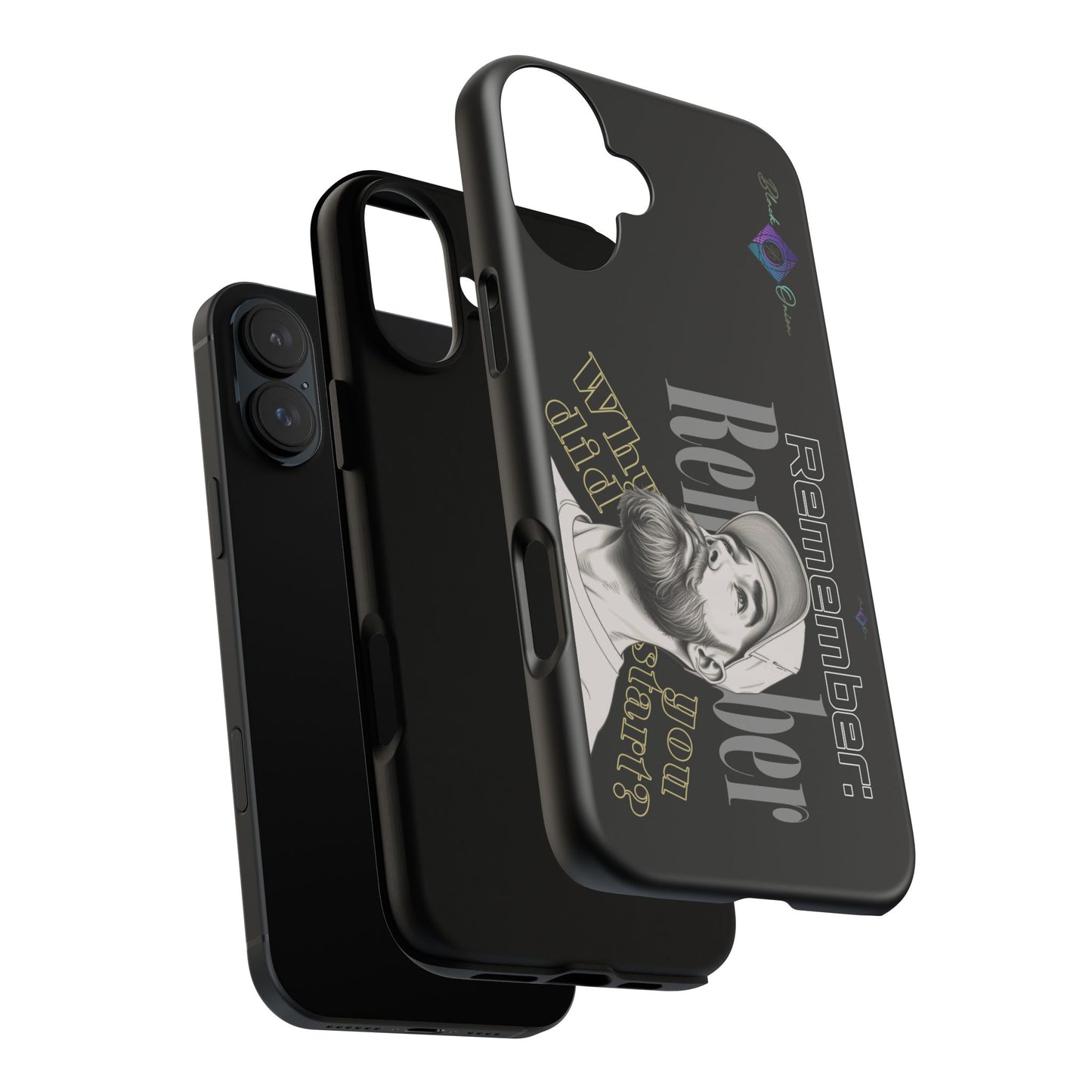 BlackOnion Brand New Phone Case - with Motivational Workout Motif’Remember ‘💪🔥🫵