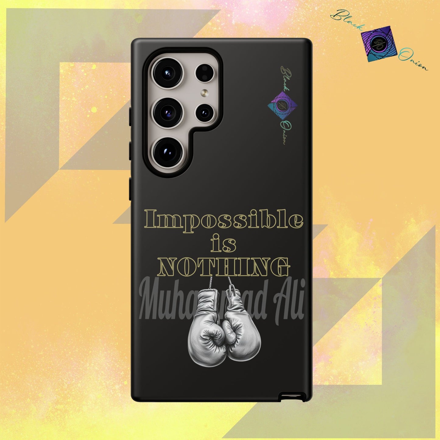 BlackOnion Brand New Phone Case - with Motivational Workout Motif ’Impossible ‘💪🔥🫵