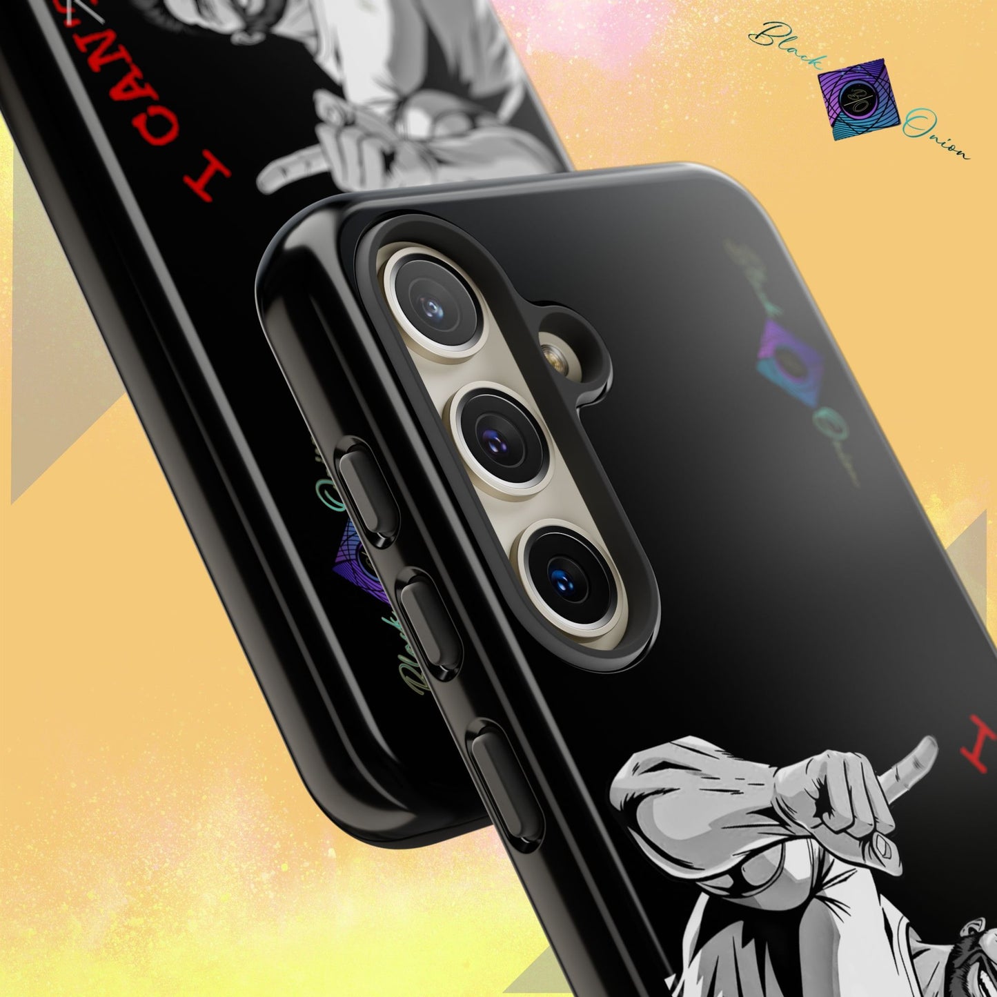 BlackOnion Brand New Phone Case - with Motivational Workout Motif’I Can Do It ‘💪🔥🫵