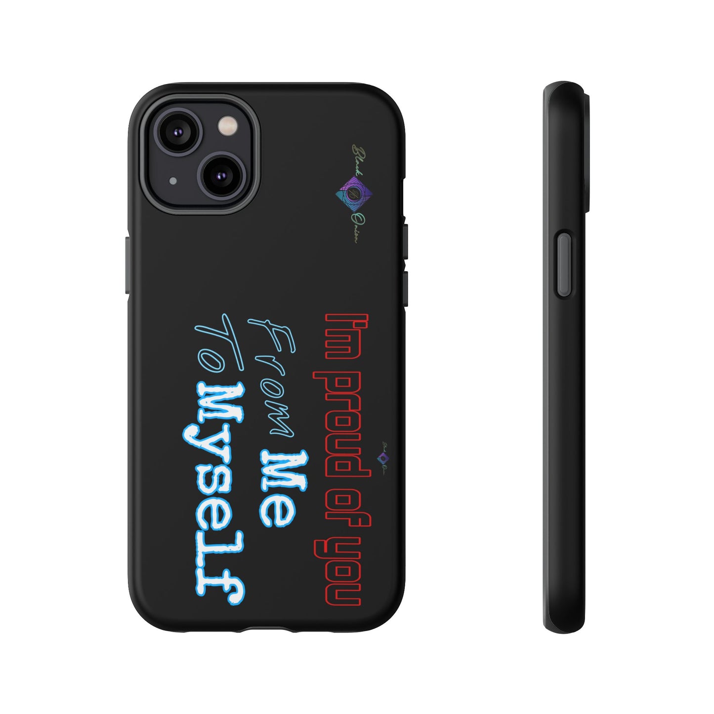 BlackOnion Brand New Phone Case - with Motivational Workout Motif’I’m proud of you ‘💪🔥🫵