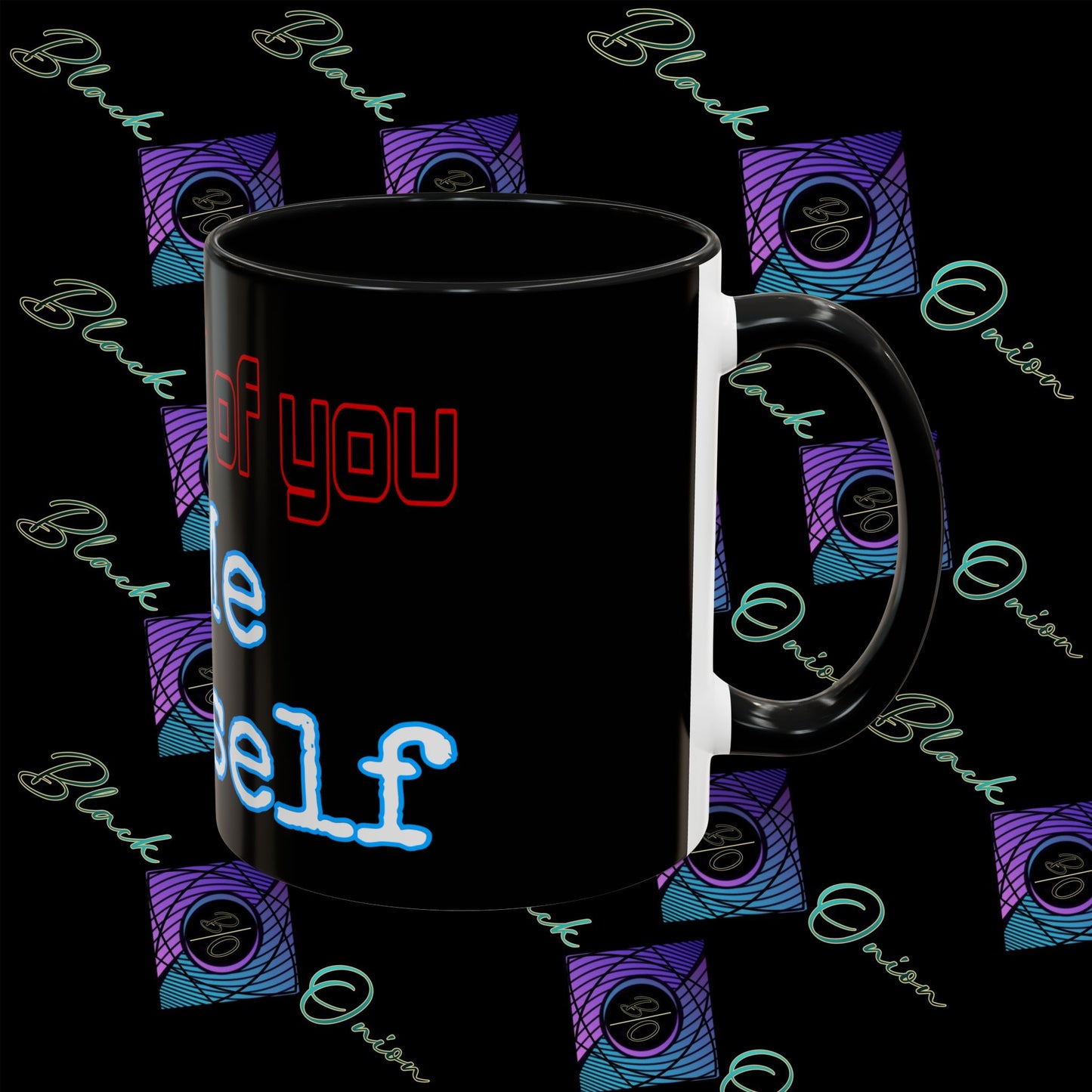 BlackOnion Coffee Mug 2 with Workout Motif ‘ I’m proud of you’🫵🔥💪