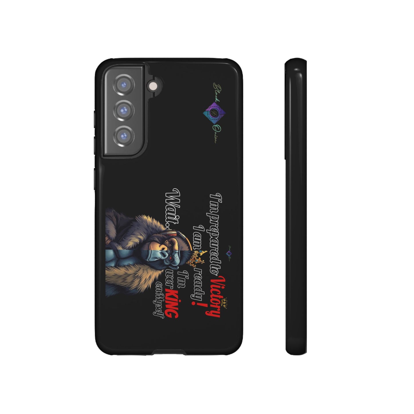 BlackOnion Brand New Phone Case - with Motivational Workout Motif’Victory 👑‘💪🔥🫵