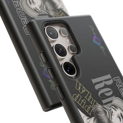 BlackOnion Brand New Phone Case - with Motivational Workout Motif’Remember ‘💪🔥🫵