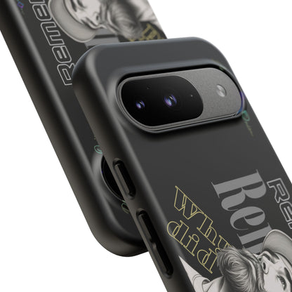 BlackOnion Brand New Phone Case - with Motivational Workout Motif’Remember ‘💪🔥🫵