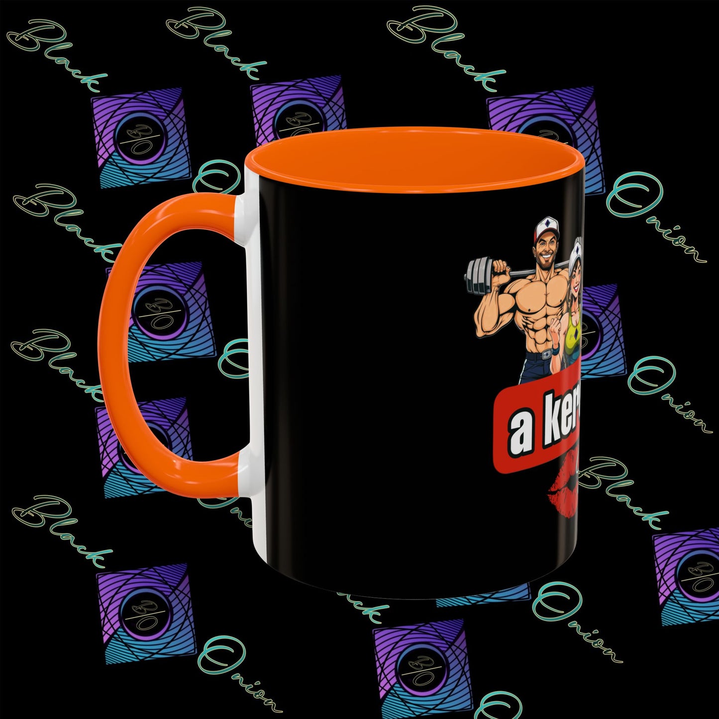 BlackOnion Coffee Mug - 11oz with Workout Motif ‘Az igazi férfi’🔥💪🫵