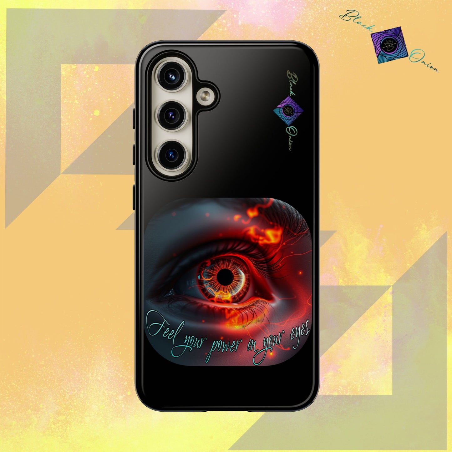 BlackOnion Brand New Phone Case - with Motivational Workout Motif ’Feel your power  ‘💪🔥🫵
