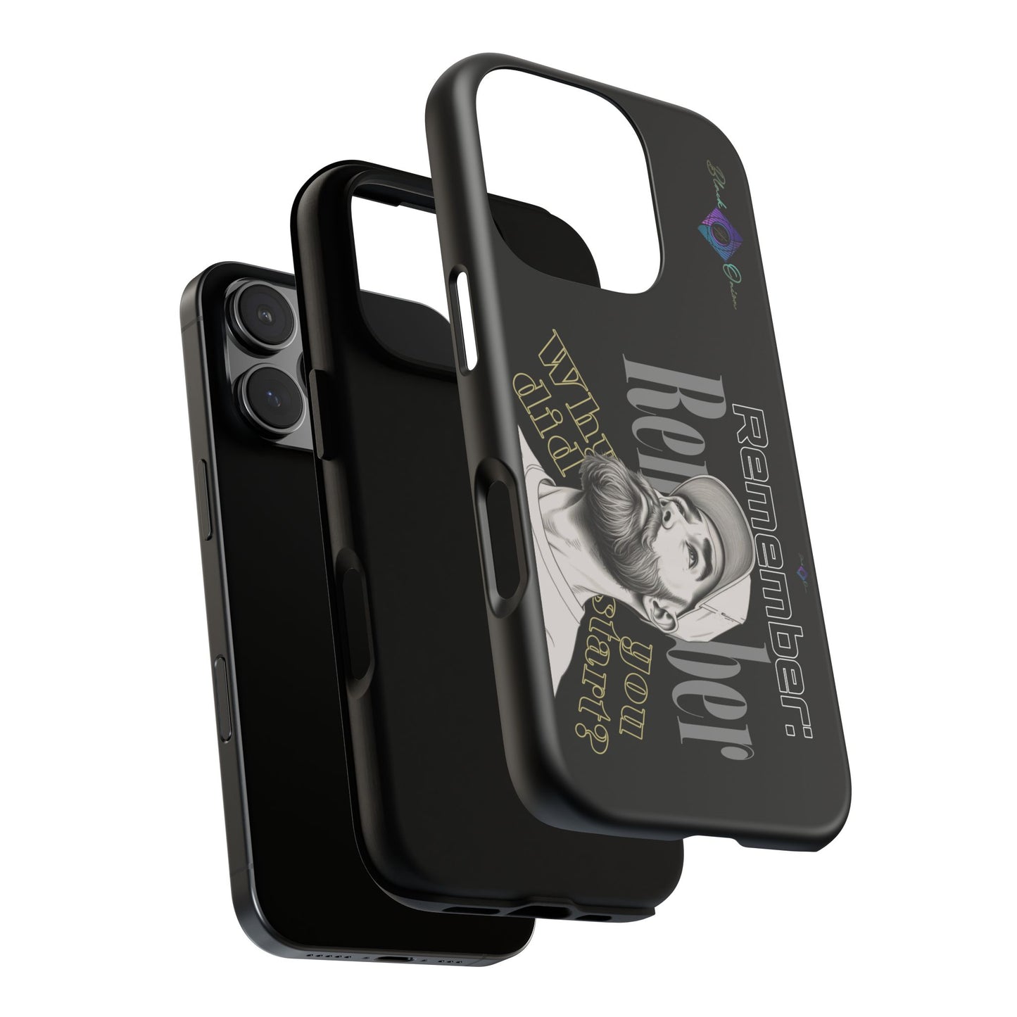 BlackOnion Brand New Phone Case - with Motivational Workout Motif’Remember ‘💪🔥🫵