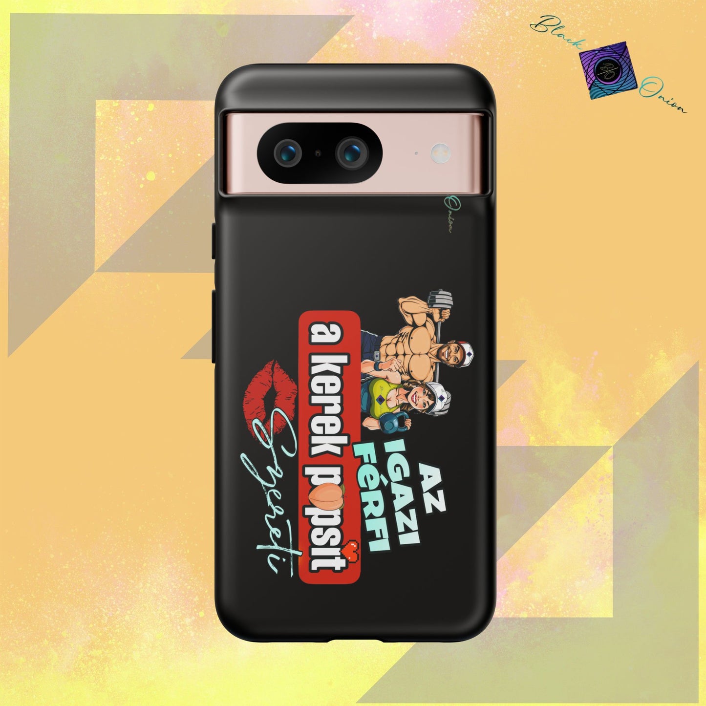 BlackOnion Brand New Phone Case - with Motivational Workout Motif ‘Az igazi férfi ‘💪🔥🫵