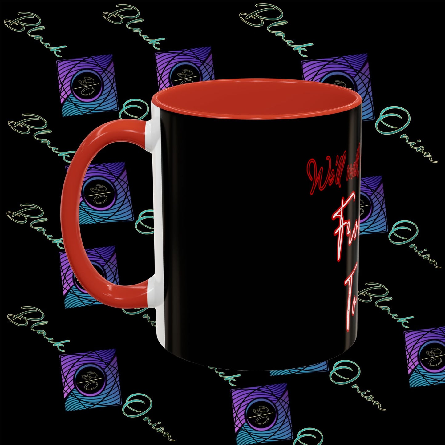 BlackOnion Coffee Mug Serial 2 with Workout Motif ‘ We’ll walk this road together’🫵🔥💪