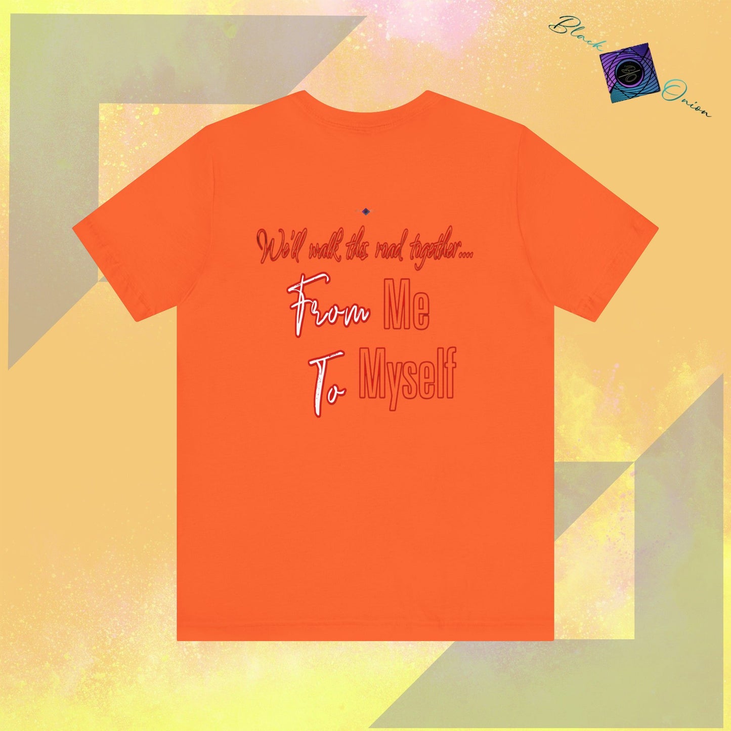 BlackOnion T-Shirt with Workout Motif V4’ From Me ,To Myself'🔥💪🫵