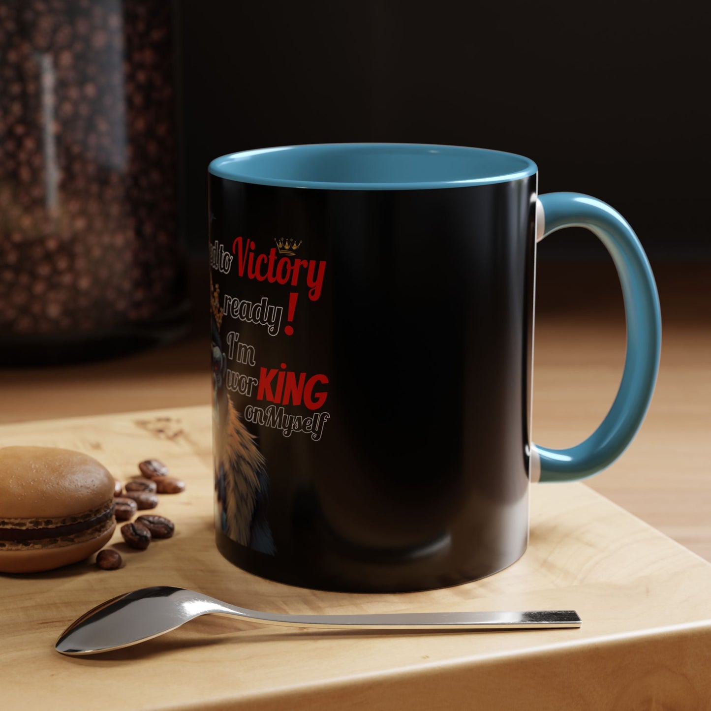 BlackOnion Coffee Mug 2 with Workout Motif ‘Victory V2’🫵🔥💪