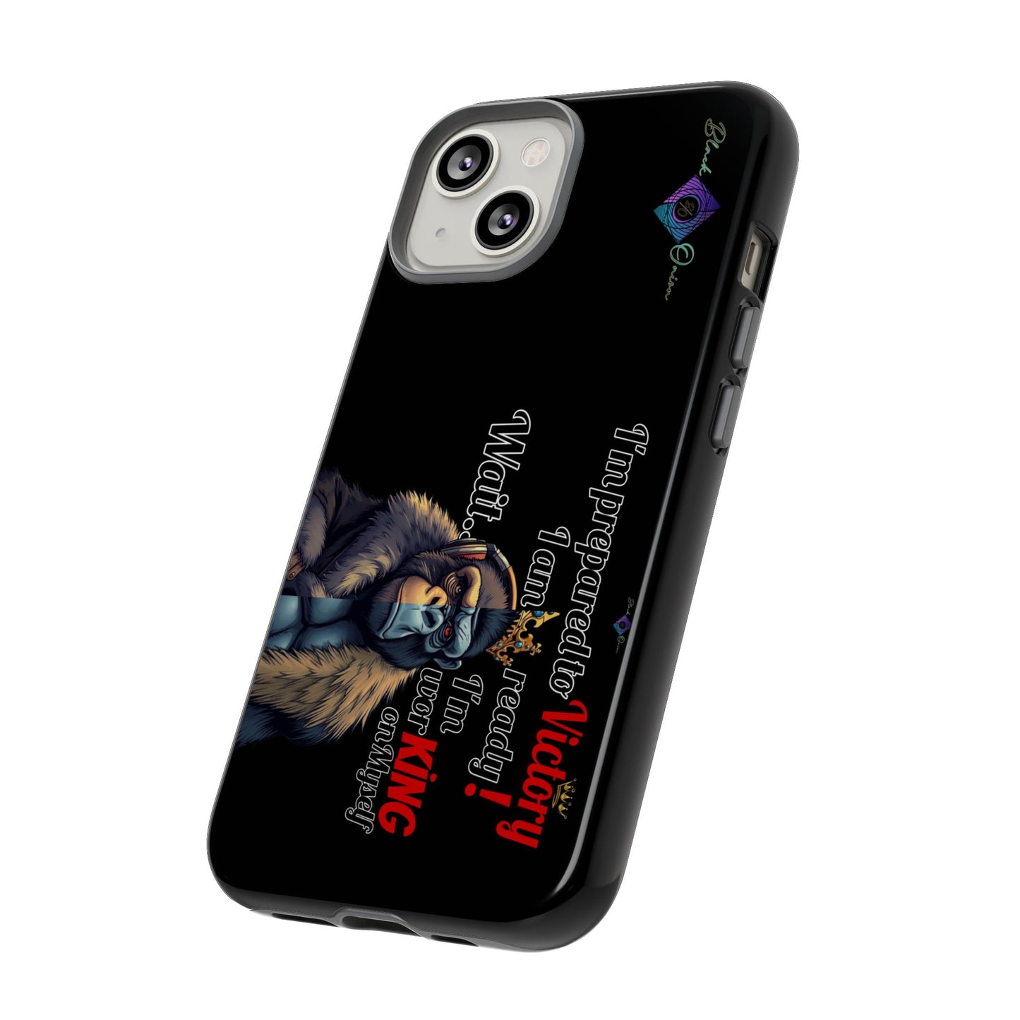 BlackOnion Brand New Phone Case - with Motivational Workout Motif’Victory 👑‘💪🔥🫵