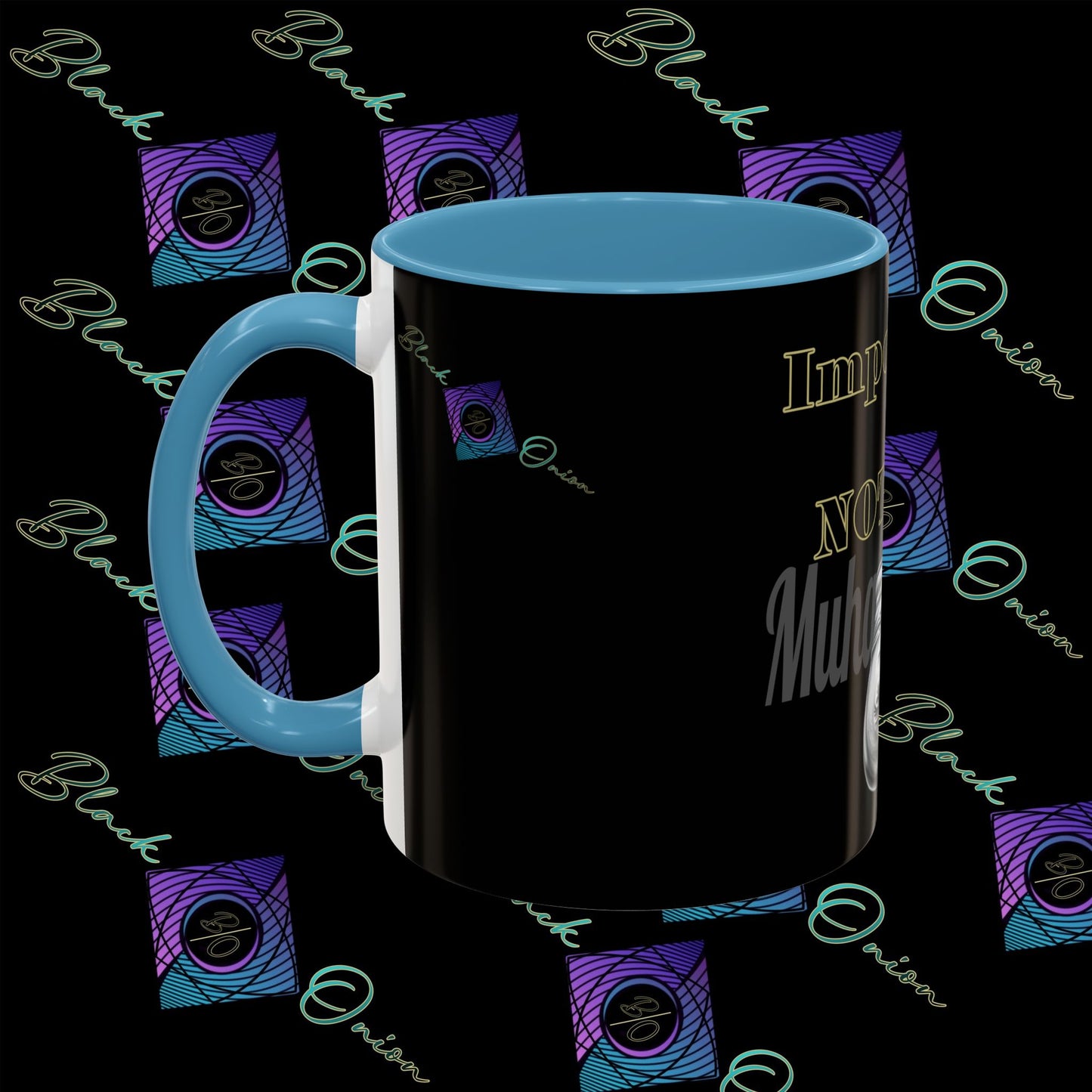 BlackOnion Coffee Mug - 11oz with Workout Motif ‘Impossible is nothing’🔥💪🫵