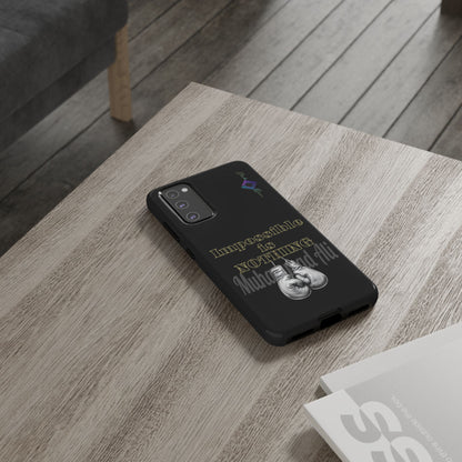 BlackOnion Brand New Phone Case - with Motivational Workout Motif ’Impossible ‘💪🔥🫵