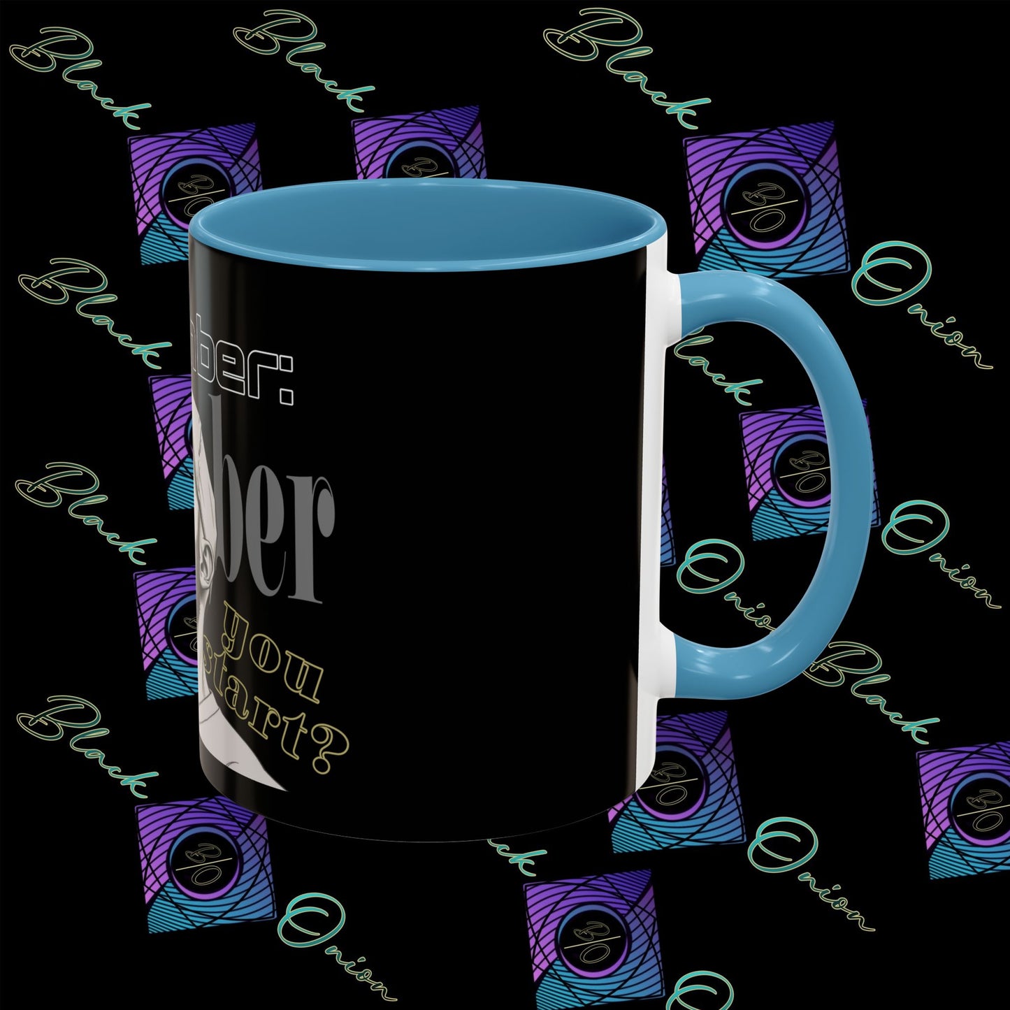 BlackOnion Coffee Mug 2 with Workout Motif ‘Remember V2’🫵🔥💪