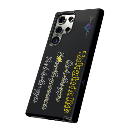 BlackOnion Brand New Phone Case - with Motivational Workout Motif’Today to do list ‘💪🔥🫵