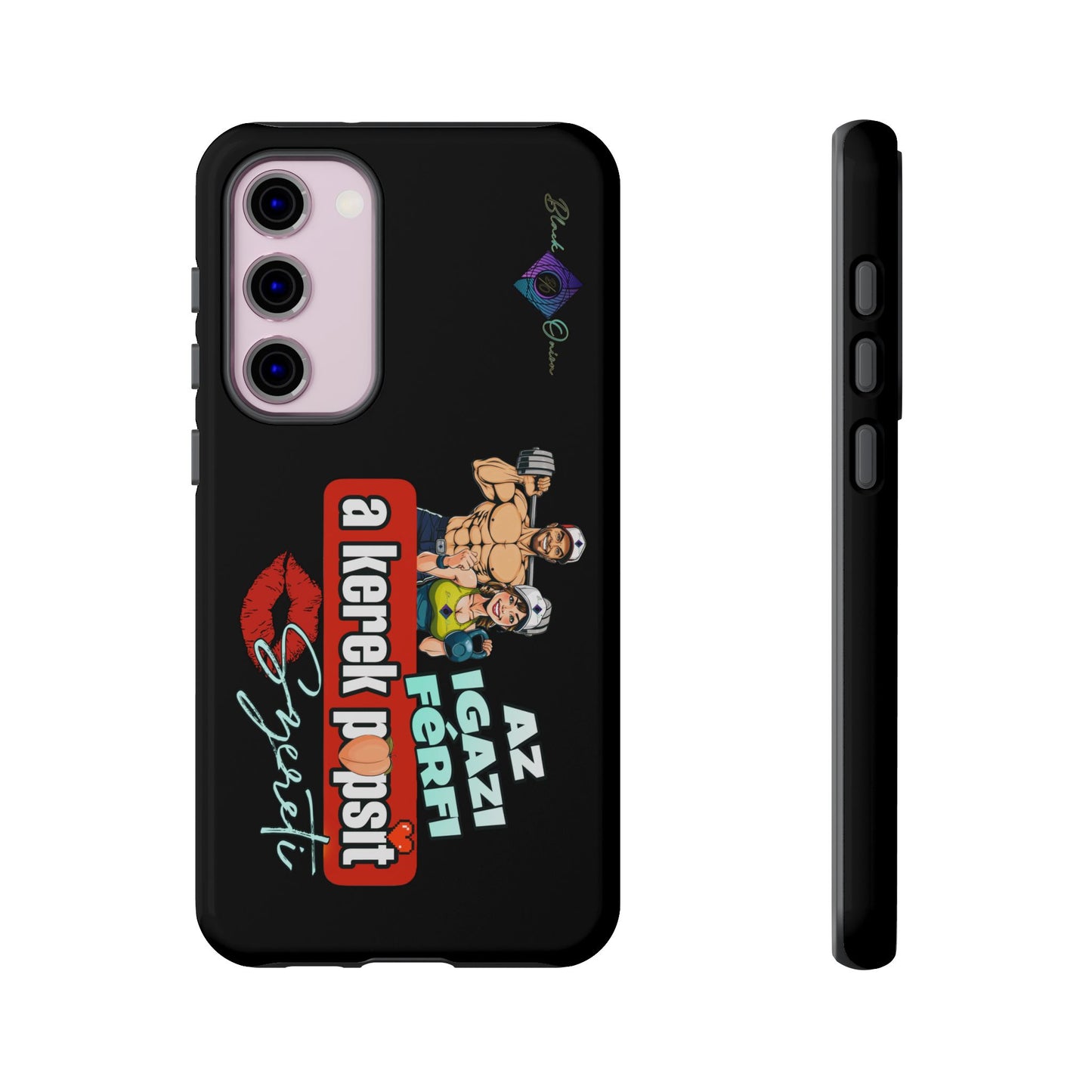 BlackOnion Brand New Phone Case - with Motivational Workout Motif ‘Az igazi férfi ‘💪🔥🫵
