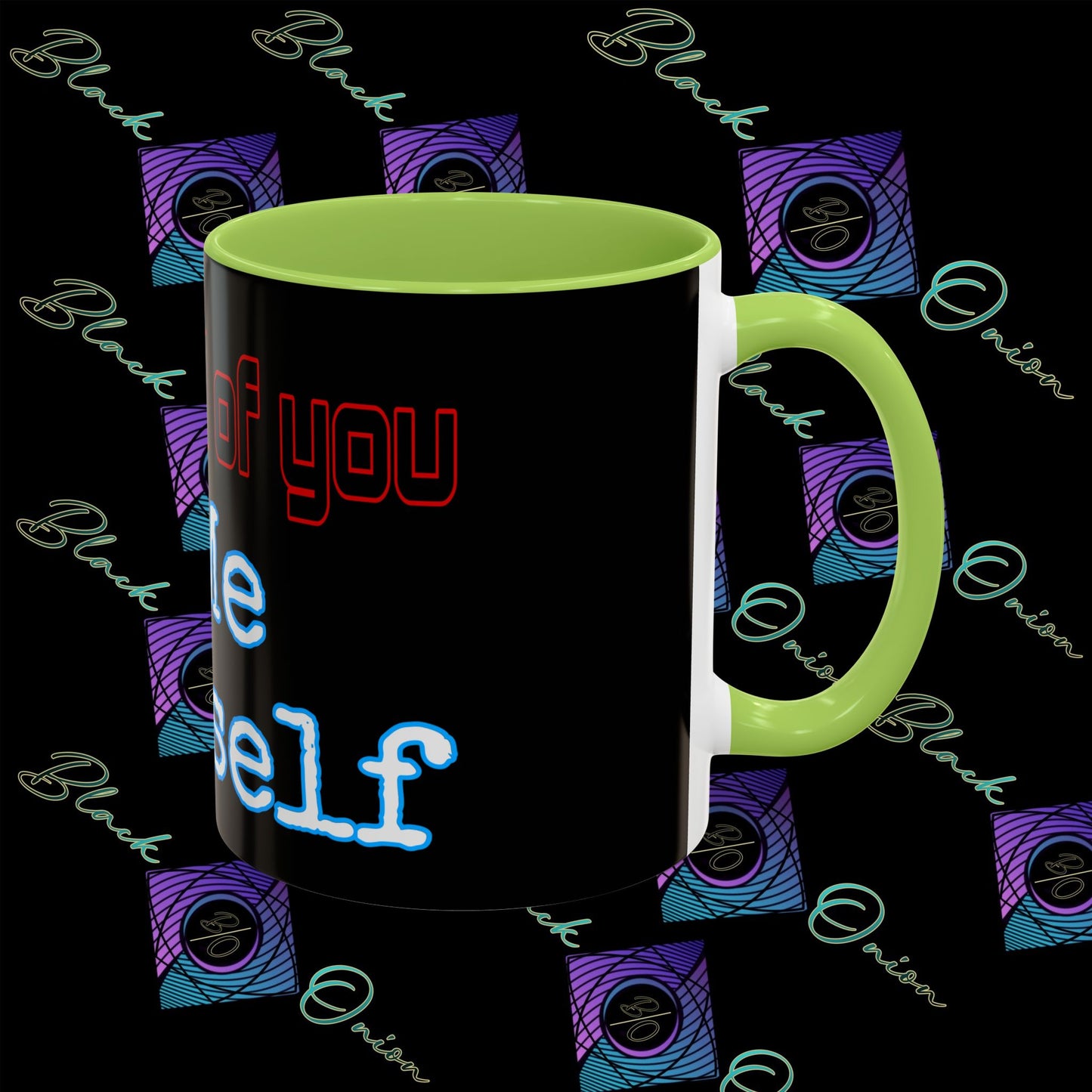 BlackOnion Coffee Mug 2 with Workout Motif ‘ I’m proud of you’🫵🔥💪