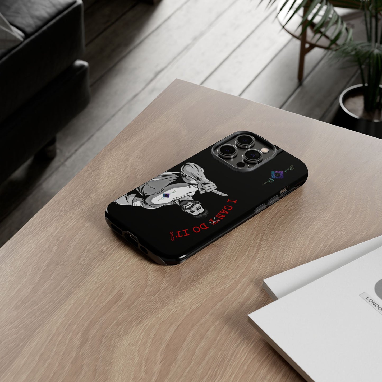 BlackOnion Brand New Phone Case - with Motivational Workout Motif’I Can Do It ‘💪🔥🫵