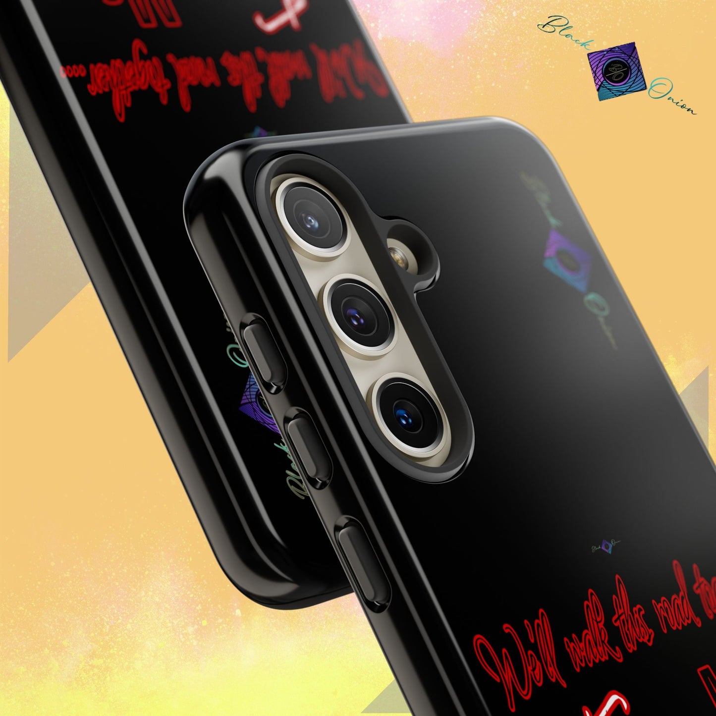 BlackOnion Brand New Phone Case - with Motivational Workout Motif’We’ll walk ‘💪🔥🫵