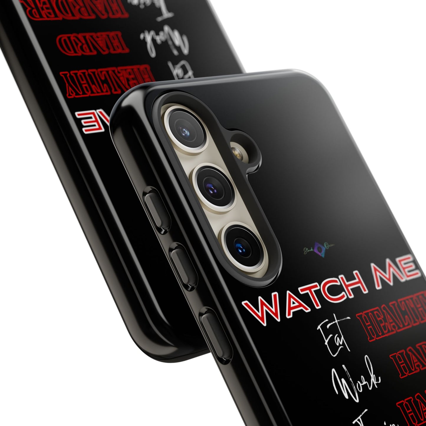 BlackOnion Phone Case -with Motivational Motif  'Watch Me' 💪🔥🫵