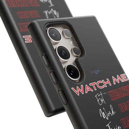 BlackOnion Phone Case -with Motivational Motif  'Watch Me' 💪🔥🫵