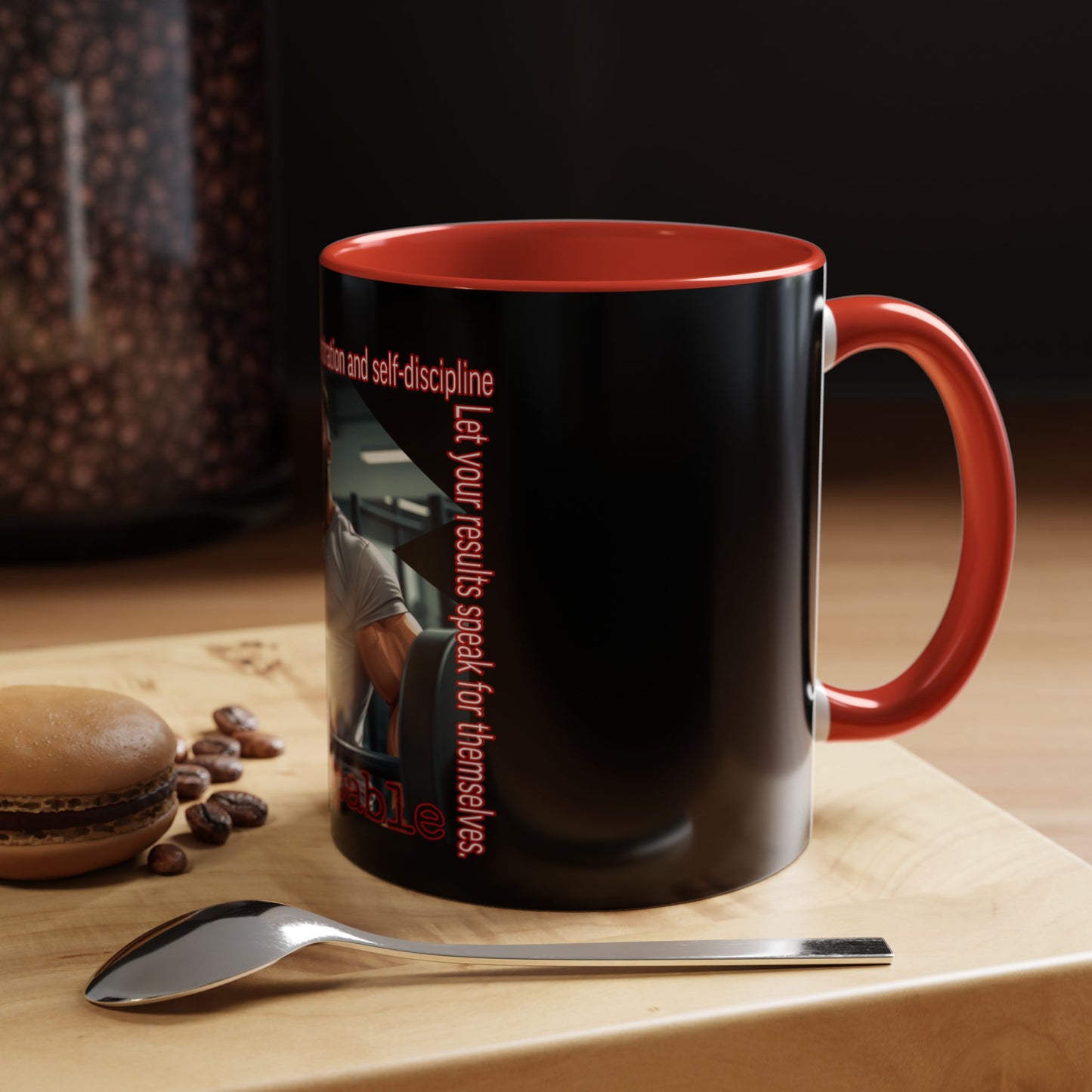 BlackOnion Coffee Mug Serial 2 with Workout Motif ‘Unstoppable’🫵🔥💪