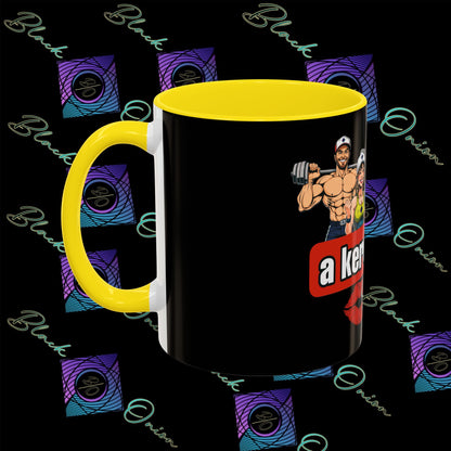 BlackOnion Coffee Mug - 11oz with Workout Motif ‘Az igazi férfi’🔥💪🫵