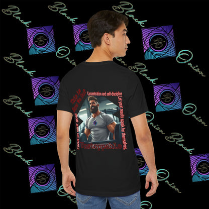 BlackOnion T-shirt with Workout Motif “Unstoppable “💪🔥🫵