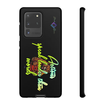 BlackOnion Brand New Phone Case - with Motivational Workout Motif ‘Actions speak lauder ‘💪🔥🫵
