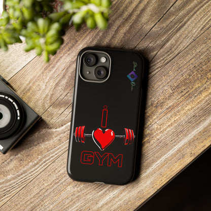 BlackOnion Brand New Phone Case - with Motivational Workout Motif’I Love Gym ‘💪🔥🫵
