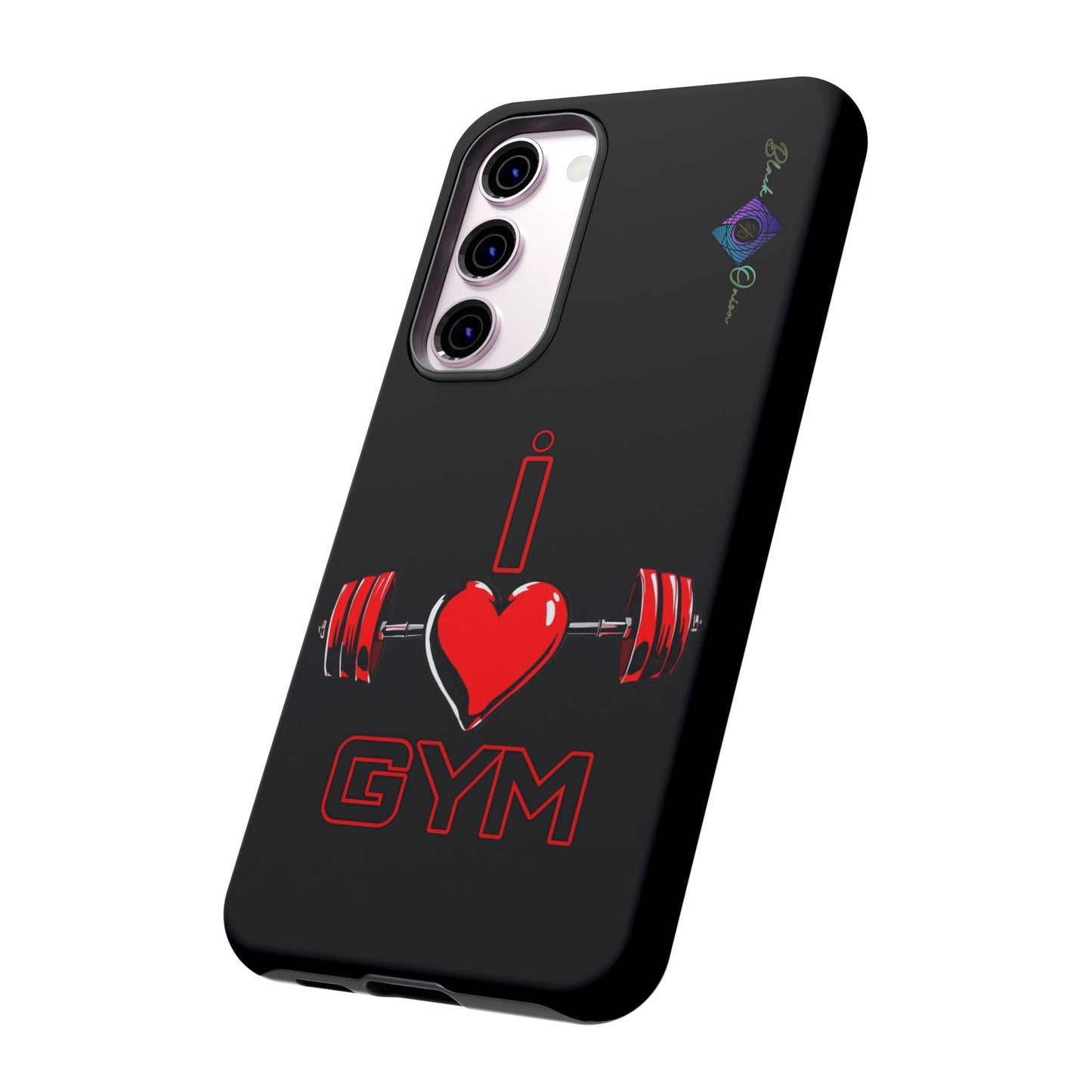 BlackOnion Brand New Phone Case - with Motivational Workout Motif’I Love Gym ‘💪🔥🫵