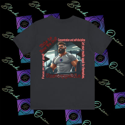 BlackOnion T-Shirt with Workout Motif “Unstoppable “💪🔥🫵
