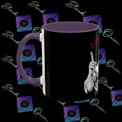 BlackOnion Coffee Mug - 11oz with Workout Motif ‘I Can Do It ’🔥💪🫵
