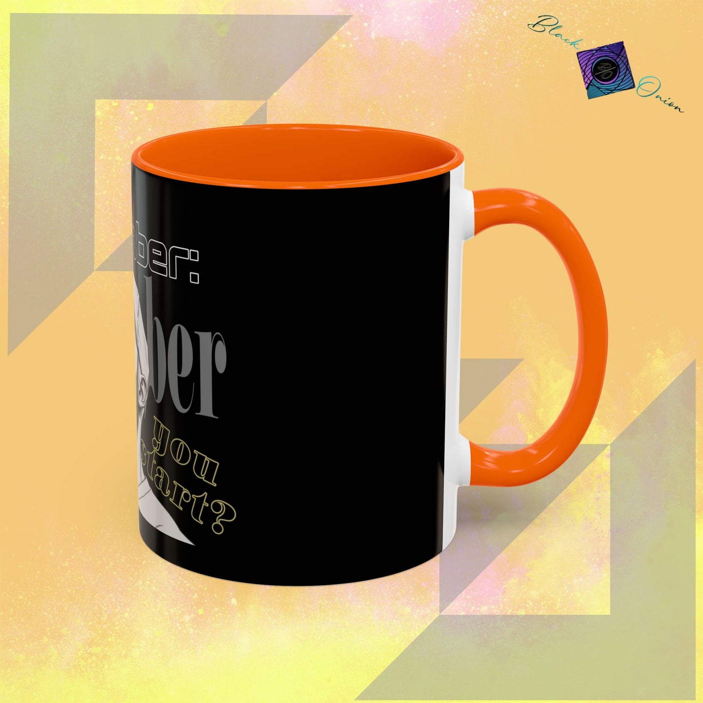 BlackOnion Coffee Mug - 11oz with Workout Motif ‘Remember ’🔥💪🫵